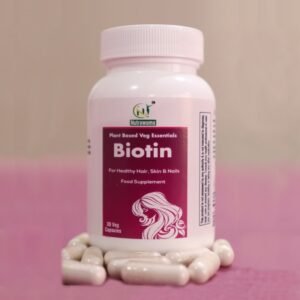 NUTRAWOMA Biotin Supplement for Strong Hair & Glowing Skin to enhance your beauty & looks (30 Capsules)