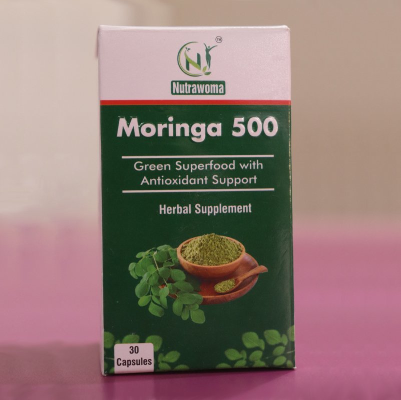 Nutrawoma Moringa Capsules 500mg Natural Herbal Supplement