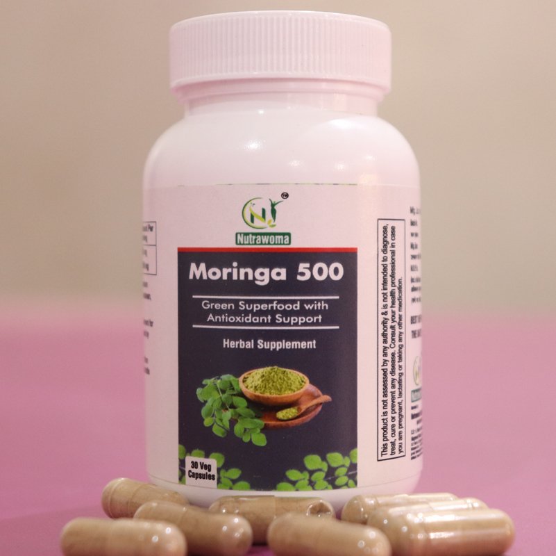 Nutrawoma Moringa Capsules 500mg Natural Herbal Supplement